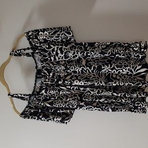 New Directions Black & White Top